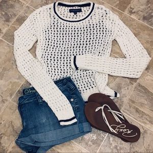 Mid 2000s Aeropostale Open Knit Sweater